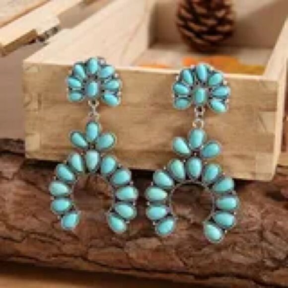 NWT Squash Blossom western earrings - Picture 1 of 5